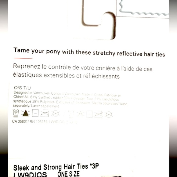 NEW LULULEMON ACCESSORIES. Run For It All Ear Warmer & 3 Pack HAIR TIES NWT - Picture 9 of 11